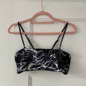 Reversible bikini (top & bottom) marble/nightsky